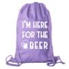 St Patrick's Day Drawstring Backpack Cotton Canvas Backpacks Reusable Gift Bags - 10PK Purple CA2725Patty S7 view 1