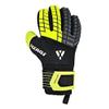 Vizari Salerno F.P. Soccer Goalkeeper Gloves with Finger Protection - Black/Yellow/Grey, Size 8 | Superior Comfort, Excellent Palm Protection Football Gloves | 3 Super Grip German Latex Goalie Gloves view 1