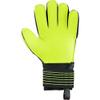 Vizari Salerno F.P. Soccer Goalkeeper Gloves with Finger Protection - Black/Yellow/Grey, Size 8 | Superior Comfort, Excellent Palm Protection Football Gloves | 3 Super Grip German Latex Goalie Gloves view 2
