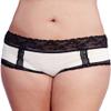 Prestige Biatta Women's Plus Size Ivory Hipster Bamboo Yarn w/Lace (3X) view 1