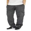 AIRNINE Men's Fleece Cargo Sweatpants Heavyweight M-5XL (Charcoal, 4X-Large)