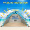 G4Free Deluxe XL Pop Up Beach Tent, 3-4 Persons Easy Setup Sun Shelter Canopy with UPF 50+ UV Protection Extral Wide 70.9 in view 4