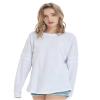TopTie Women's Crewneck Pom Pom Pullover Jersey Youth Long Sleeve Game Day Jersey Tee Shirt Blank-Black-M view 4