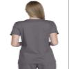 Dickies Genuine Industrial Strength Women Scrubs Top V-Neck Plus Size GD600, 2XL, Pewter view 2