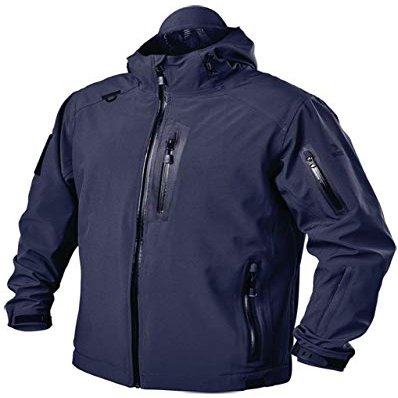 BLACKHAWK! Men's Large Navy Tactical Softshell Jacket Black, Poly Bag