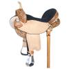 HILASON Western Horse Saddle American Leather Flex Trail Barrel Black | for Horses view 1
