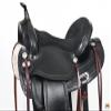 HILASON Western Horse Treeless Trail Pleasure American Leather Saddle | Barrel for Horses view 2