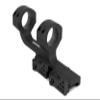 Monstrum Slim Profile Series Cantilever Offset Dual Ring Picatinny Scope Mount with Quick Release | 1 inch Diameter | Black view 1
