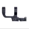 Monstrum Slim Profile Series Cantilever Offset Dual Ring Picatinny Scope Mount with Quick Release | 1 inch Diameter | Black view 2
