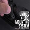 Monstrum Slim Profile Series Cantilever Offset Dual Ring Picatinny Scope Mount with Quick Release | 1 inch Diameter | Black view 3