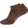 BambooMN Men's Rayon from Bamboo Fiber Sports Superior Wicking Athletic Ankle Socks - Brown - 2 Pairs - Size 10-14 view 1