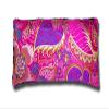 Candi Andi Handmade Luxe Serenity Eye Pillow - All-Natural Flaxseed & Lavender Scented  Weighted Eye Mask for Yoga, Meditation, Hot & Cold Therapy - Fuchsia Garden - TEPL-FG view 2