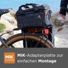 Basil Miles MIK Double Pannier Bag, Black Lime, 37 Litre view 3