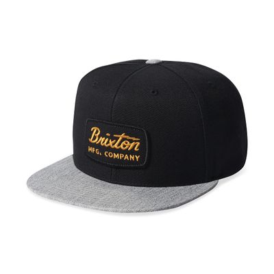 Brixton Men's JOLT Medium Profile Snapback HAT Hat, Black/Heather Grey, O/S