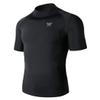 MOOTO Taekwondo Rash Guard Top 2 Type(Round Neck, Turtle Neck) TKD MMA Martial Arts Team (3) Turtleneck_Black, L view 1