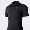 MOOTO Taekwondo Rash Guard Top 2 Type(Round Neck, Turtle Neck) TKD MMA Martial Arts Team (3) Turtleneck_Black, L view 3