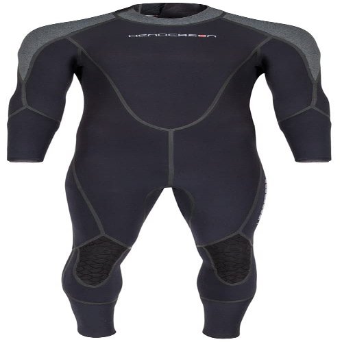 Henderson 3mm Men's Aqua Lock Back Zip Dive Fullsuit - Black - Medium Tall