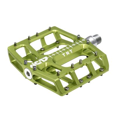 NC-17 Unisex Adult's Sudpin IV XL TNT, grn Aluminium Platform Bicycle Pedals, Green