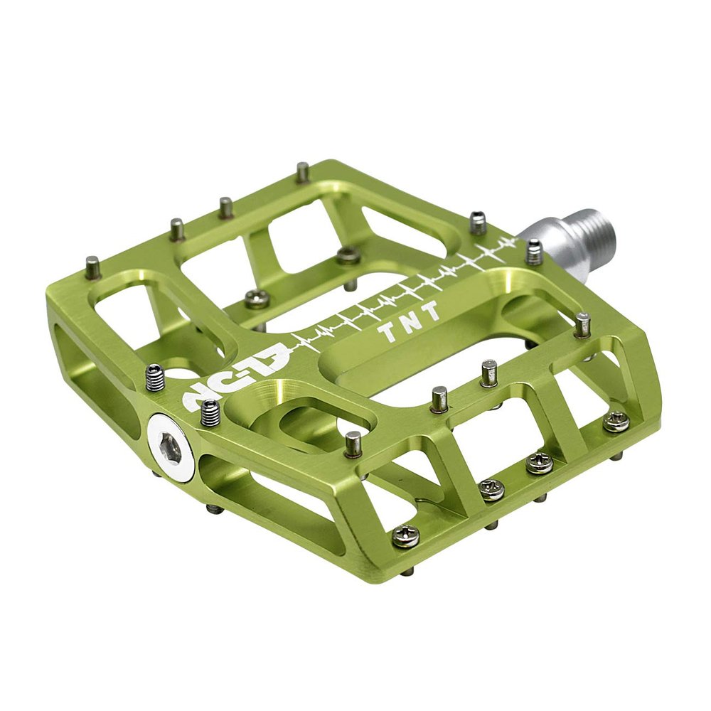 NC-17 Unisex Adult's Sudpin IV XL TNT, grn Aluminium Platform Bicycle Pedals, Green