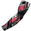 B-Driven Sports Pro-Fit Compression Arm Sleeve for Baseball, Basketball, Football - Muscle-Tendon, Bruising Reduction - Athletic, Men, Women, Youth, Kids - Red Retro XXS (YL) - 1 Pc view 1