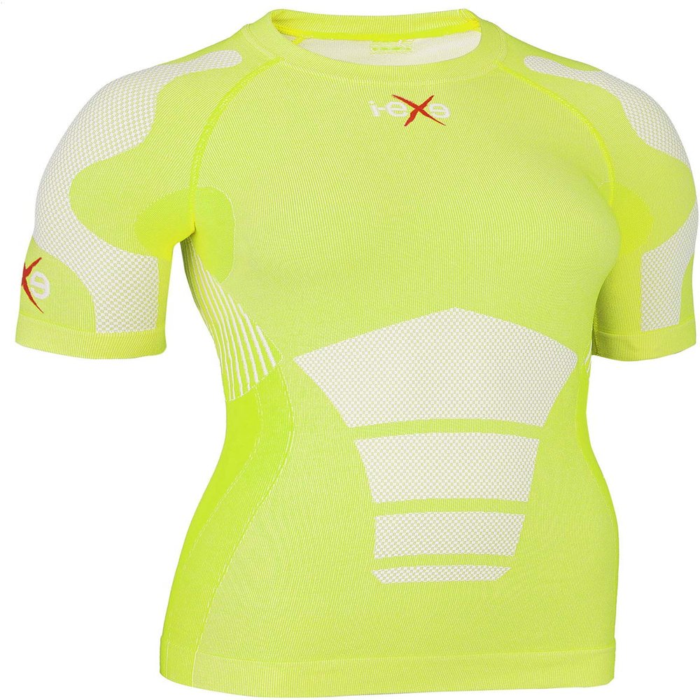 I-EXE Women's Compression Shirt, Green Gym Tee for Workout, Exercise, and Recovery | Small