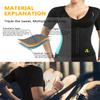 DoLoveY Women Sauna Sweat Vest with Sleeves Neoprene Fitness Shirt Workout Body Shaper Sport Tank Top view 4