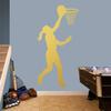 Sweetums Signatures Basketball Girl Layup Wall Decal - Sports Nursery and Kids Room Locker Room Wall Decor Wall Sticker Vinyl Wall Decal view 1