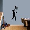 Sweetums Signatures Basketball Girl Layup Wall Decal - Sports Nursery and Kids Room Locker Room Wall Decor Wall Sticker Vinyl Wall Decal view 4
