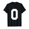 #0 Zero Jersey Uniform Varsity Sports Number T-Shirt view 1