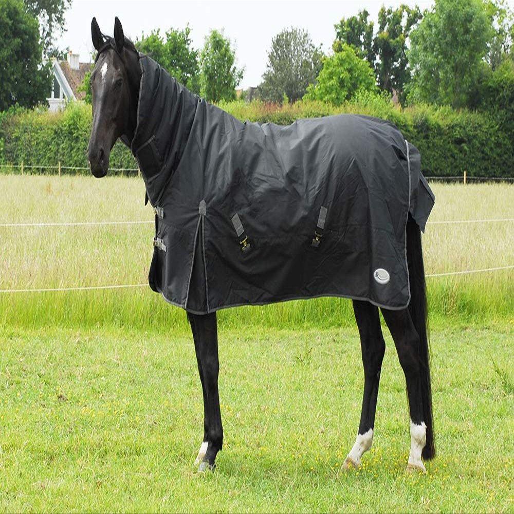 Rhinegold Full Neck Konig - Mediumweight 200gsm Polyfill, Black, 5'9"