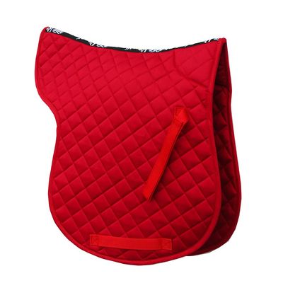 Rhinegold Cotton Quilted Numnah - Full - Red