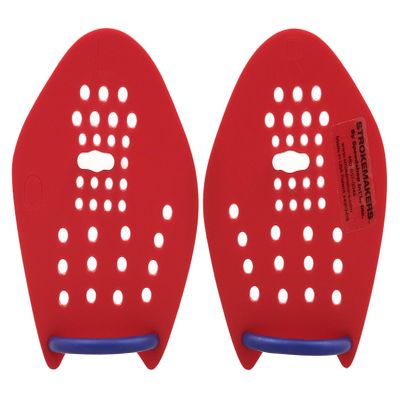 Strokemakers by Speedshop Int'l Swimming Hand Paddles for Swim Training - The Original Stroke Technique Paddle (Size 0, RED)