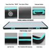 AKSPORT Air Mat Tumble Track Gymnastics Tumbling Mat Inflatable Floor Mats with Air Pump for Home/Tumble/Gym/Training/Cheerleading/Parkour 10/13/16/20/23/26/29/33ft (mint green-black, 500x150x15cm) view 3