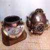 QUICK FALCON TRADER . 18" Boston Antique Diving Helmet U.S Navy Mark V Scuba Divers Helmet with Base view 3