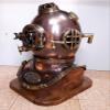 QUICK FALCON TRADER . 18" Boston Antique Diving Helmet U.S Navy Mark V Scuba Divers Helmet with Base view 4