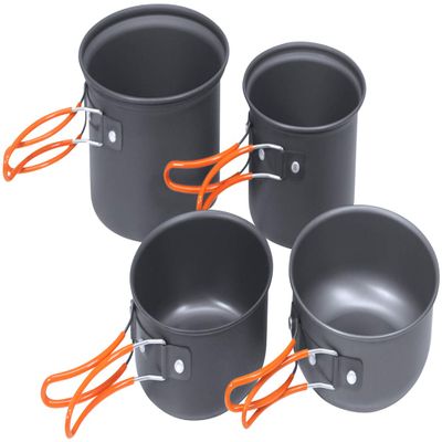 Hack HAC2167 Aluminum Outdoor Cooker Set, 4 Pieces