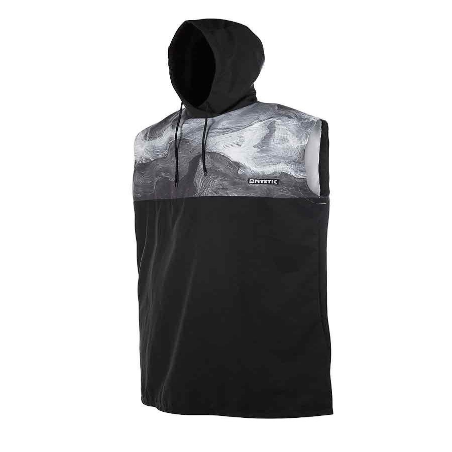 Mystic QD Len10 Poncho or Changing Robe Towel for Beach Watersports & Surfing - Change Robe Black White - Lightweight