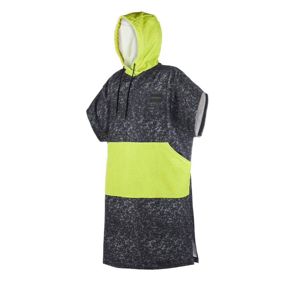 Mystic Allover Poncho or Changing Robe Towel for Beach Watersports & Surfing - Change Robe Lime - Unisex
