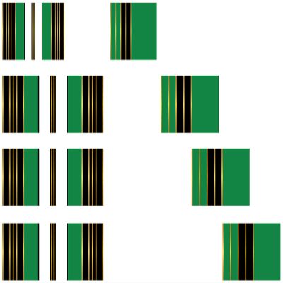 White Water Archery Laminated Green Traditional 6 Crest Arrow Wraps 15 pk Choose Length Width (5.75)