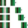 White Water Archery Laminated Green Traditional 6 Crest Arrow Wraps 15 pk Choose Length Width (5.75) view 2