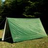 KOSSJAA Camping tarp with Poles Rain Fly Tent Tarp 3m x 3m Lightweight Camping Shelter Hiking Tent Tarpaulin (Green, 300 cm x 300cm(118 x 118 inch)) view 4