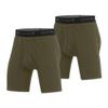 Carhartt Men's MBB125 8 Inch Basic Boxer Brief 2-Pack - Large - Burnt Olive view 1