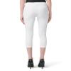 HUE womens Wide Waistband Blackout Cotton Capri Leggings, Assorted Hosiery, White, 3X US view 2