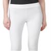 HUE womens Wide Waistband Blackout Cotton Capri Leggings, Assorted Hosiery, White, 3X US view 4