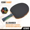 GEWO Champ Flared Pre-Assembled Table Tennis Racket view 2
