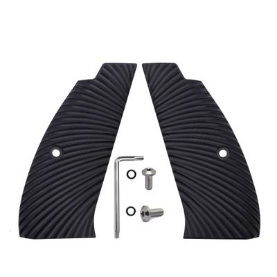 Guuun G10 Grips for CZ-75B Full Size CZ SP-01 Grip Sunburst Texture, Black