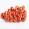 Blue Wing Olive Slotted Tungsten Beads for Fly Tying- 100 Pack (Metallic Orange, 3.2 mm (1/8")) view 1