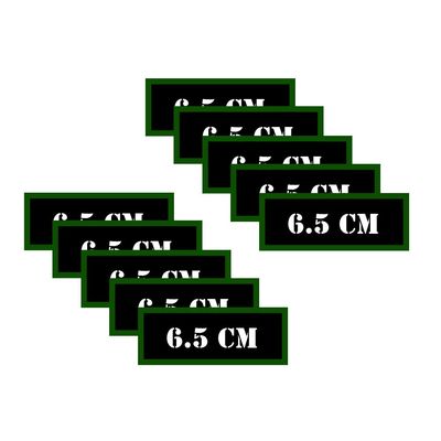 Speed Demon Hot Rod Shop Ammo Can Labels 6.5 CM Ammunition Decals for 6.5 Creedmoor 10 Pack Adhesive Vinyl 3"x1.15"