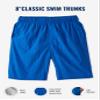 KingSize Men's Big & Tall 8" Classic Swim Trunks - 5XL, Navy view 2