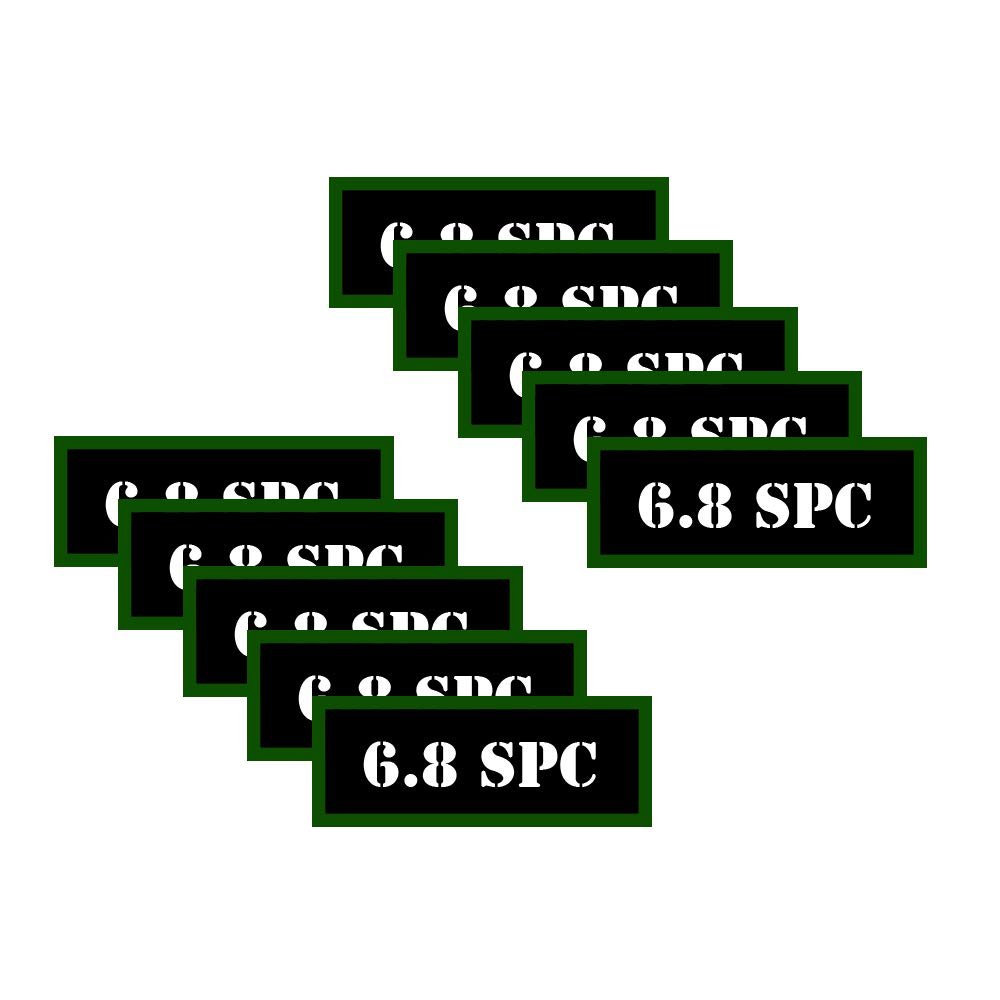 Speed Demon Hot Rod Shop Ammo Can Labels 6.8 SPC Ammunition Decals for 6.8 Special - 10 Pack Adhesive Vinyl 3"x1.15"